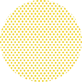 Pointillés jaunes dans un cercle