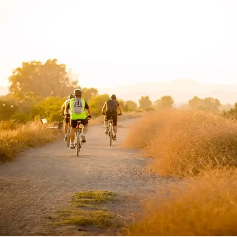 Des gens faisant du vélo